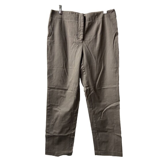 Chicos Fabulously Slimming long Pants Women's Size Size 8 Short Mocha Brown - Picture 1 of 6